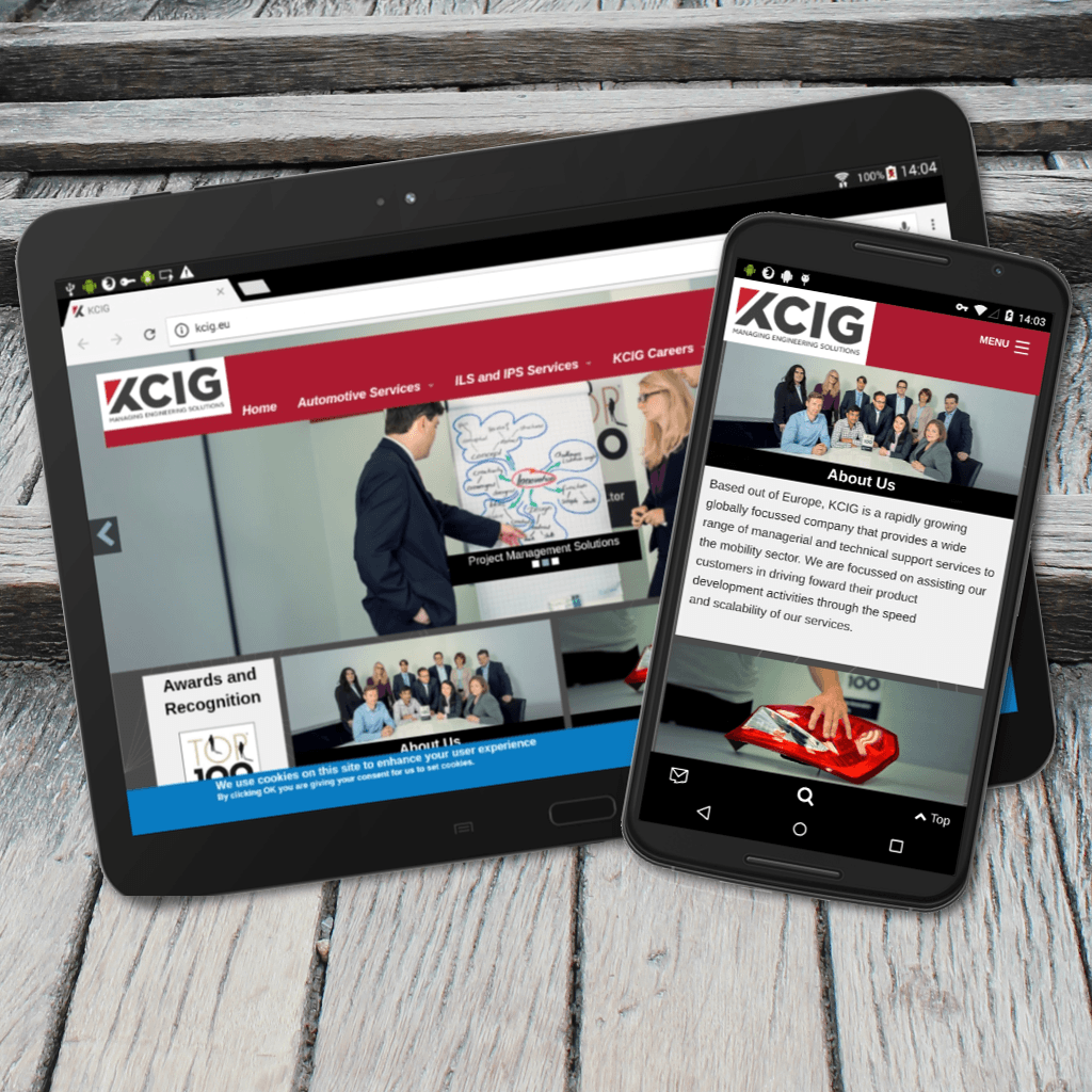 Screenshot KCIG GmbH